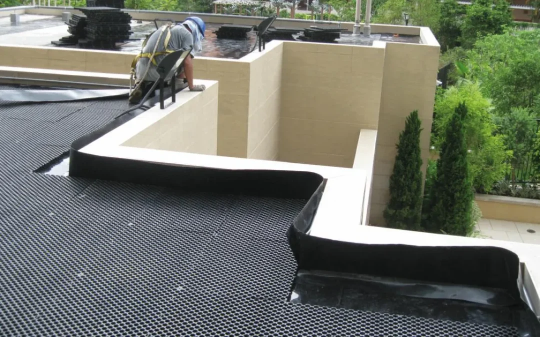 Drainage Cell with Geotextile